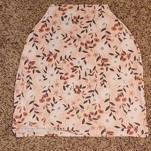 Floral Peach Car Seat Cover